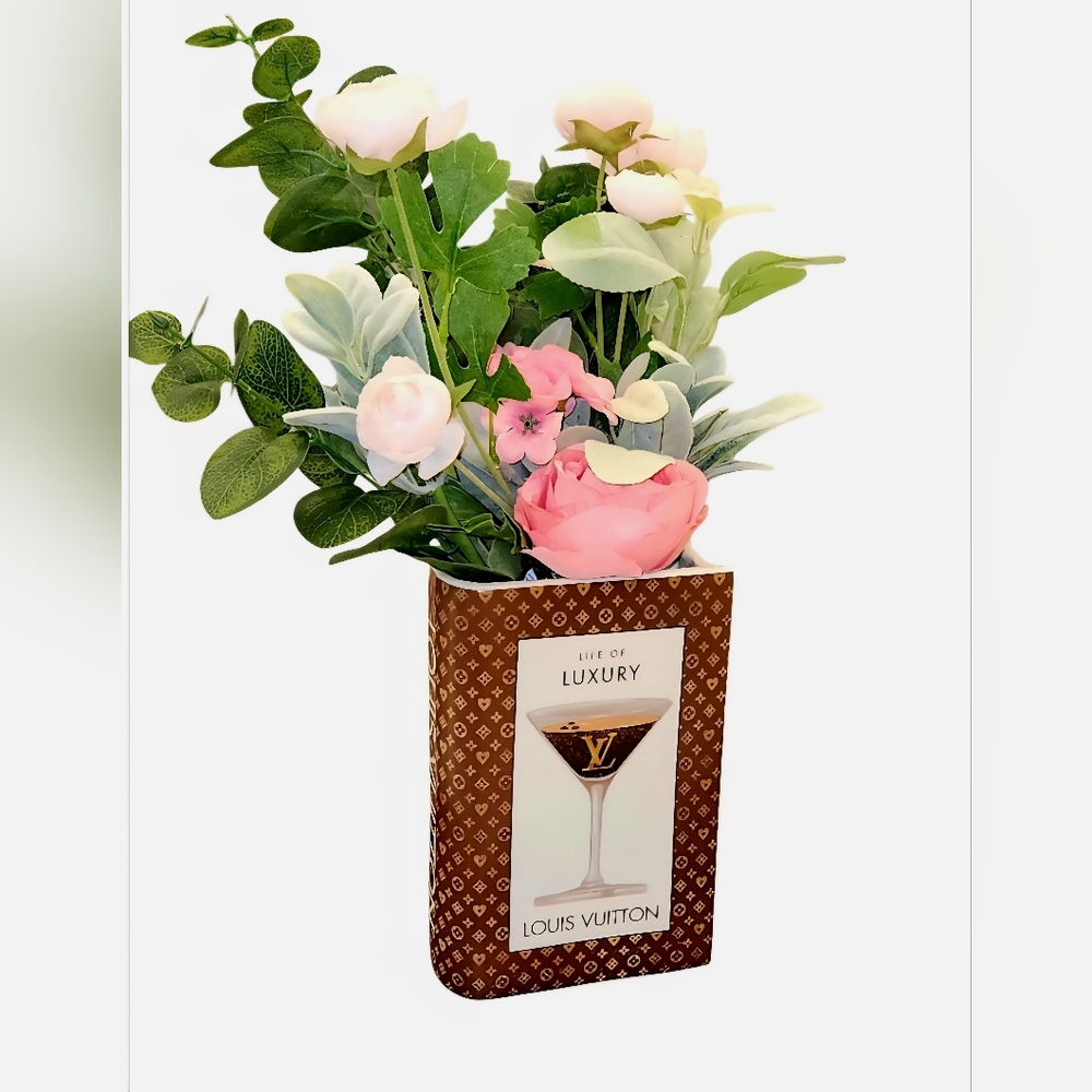 Glam Ceramic Logo VASE Book MADE IN USA Vase Only - Picture 7 of 12